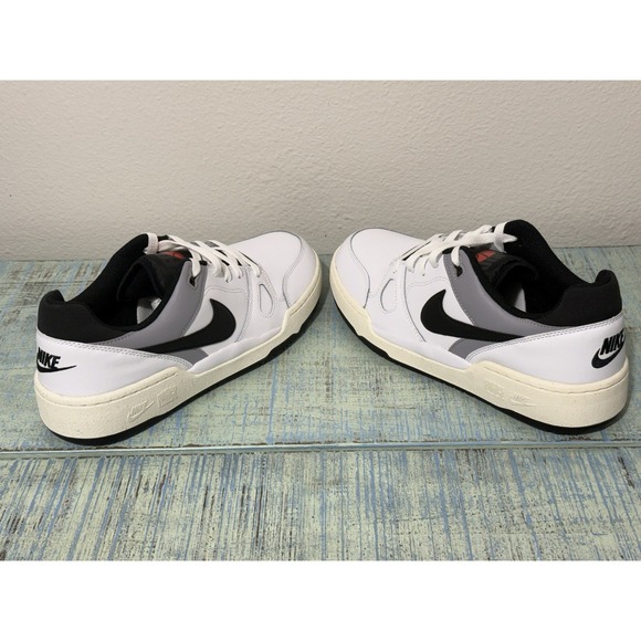 Size 9.5 - Nike Full Force Low White/Black-Pewter-Sail New In Box - Picture 5 of 10